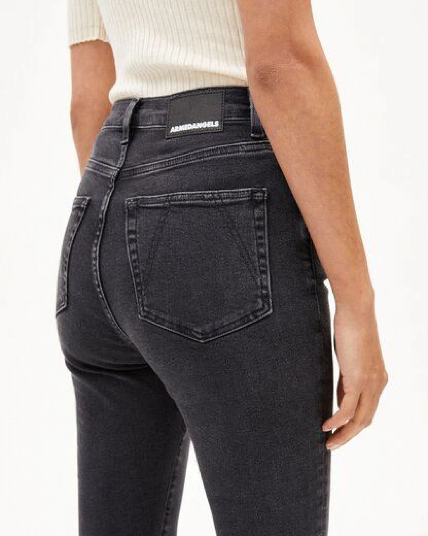 ARMEDANGELS INGAA Damen Skinny Jeans High Waist Bio-Baumwoll Mix X-Stretch – Ansicht 3