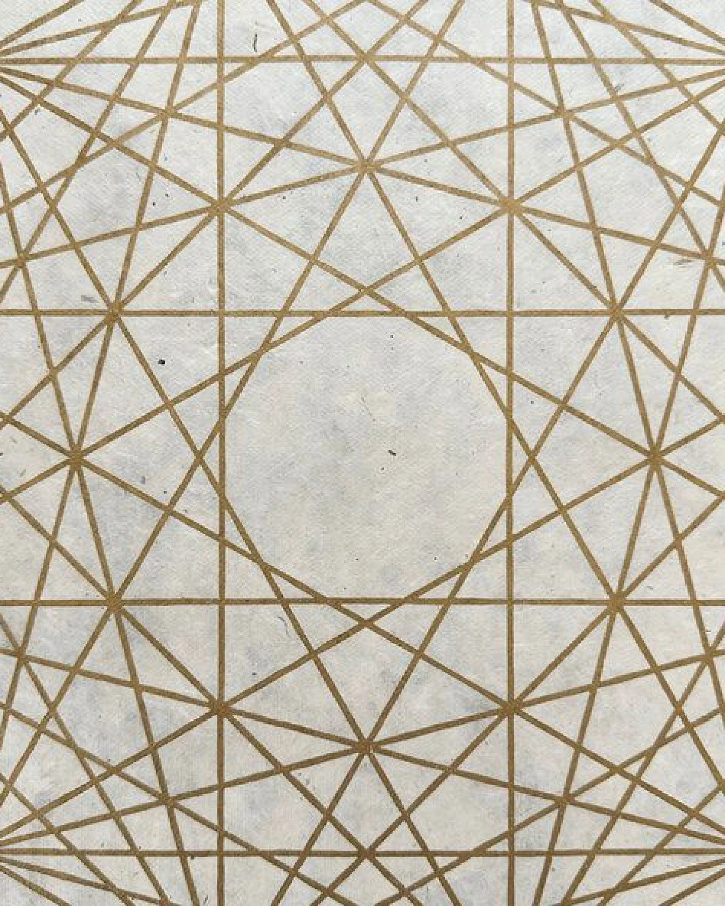 Veskor Cassiopeia 6-ORTHOPLEX HEXACROSS Heilige Geometrie Linoldruck – Ansicht 3