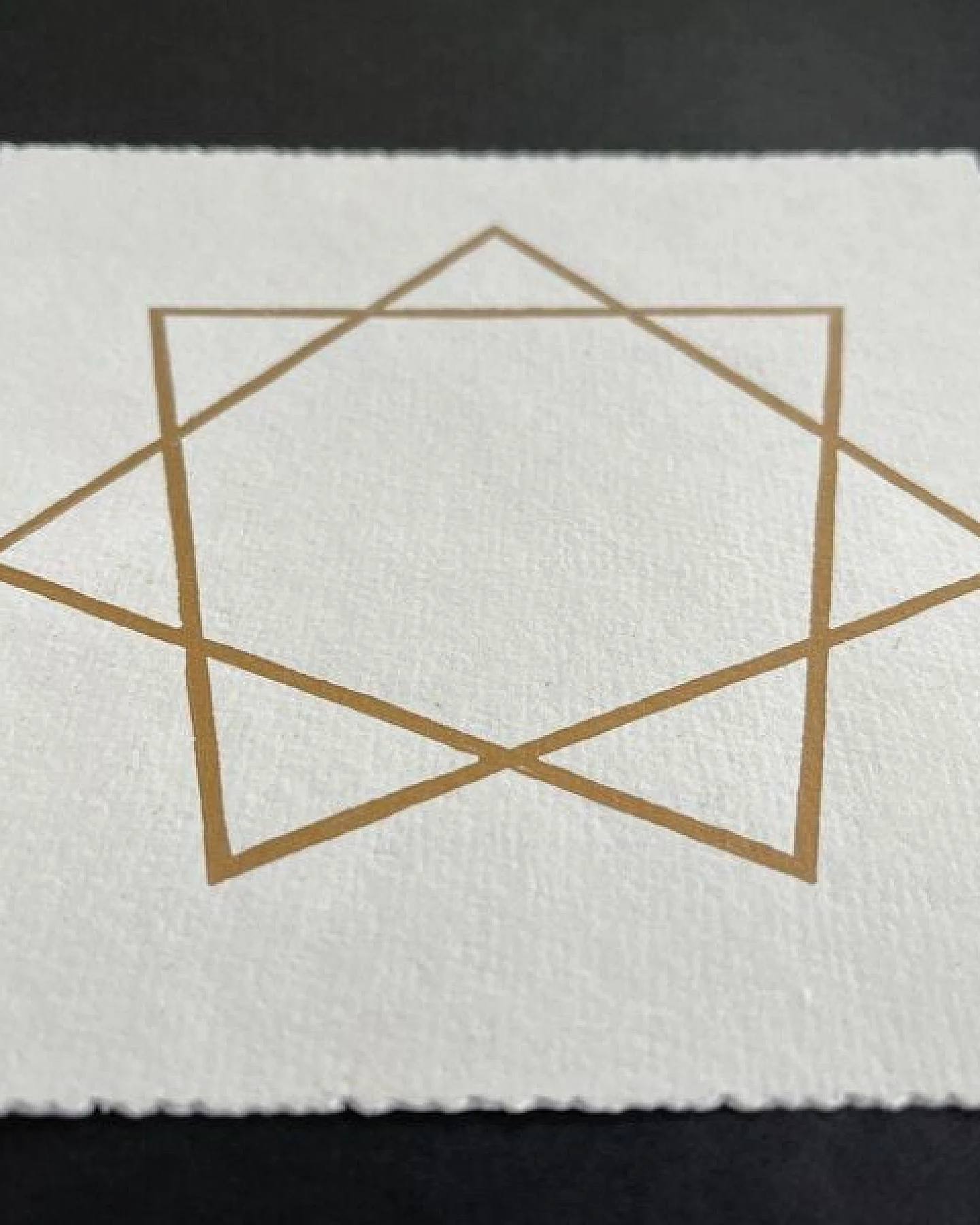 Veskor Cassiopeia HEPTAGRAMM (7/2) Heilige Geometrie Linoldruck – Ansicht 4