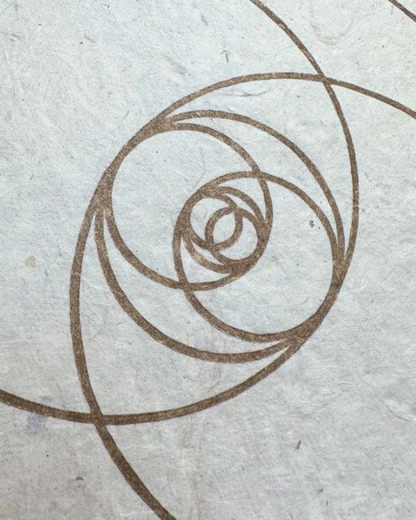 Veskor Cassiopeia VESICA PISCIS Heilige Geometrie Linoldruck – Ansicht 4