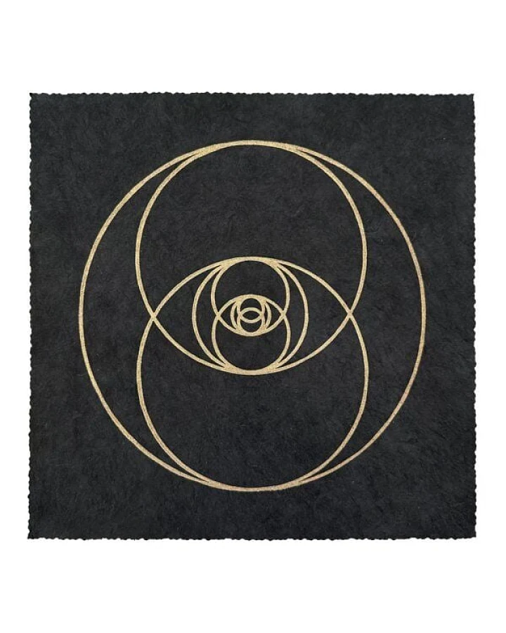 Veskor Cassiopeia VESICA PISCIS Heilige Geometrie Linoldruck
