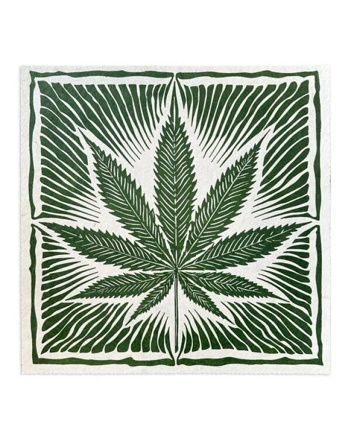 Veskor Cassiopeia CANNABIS BLATT Marihuana Pflanzen Linoldruck