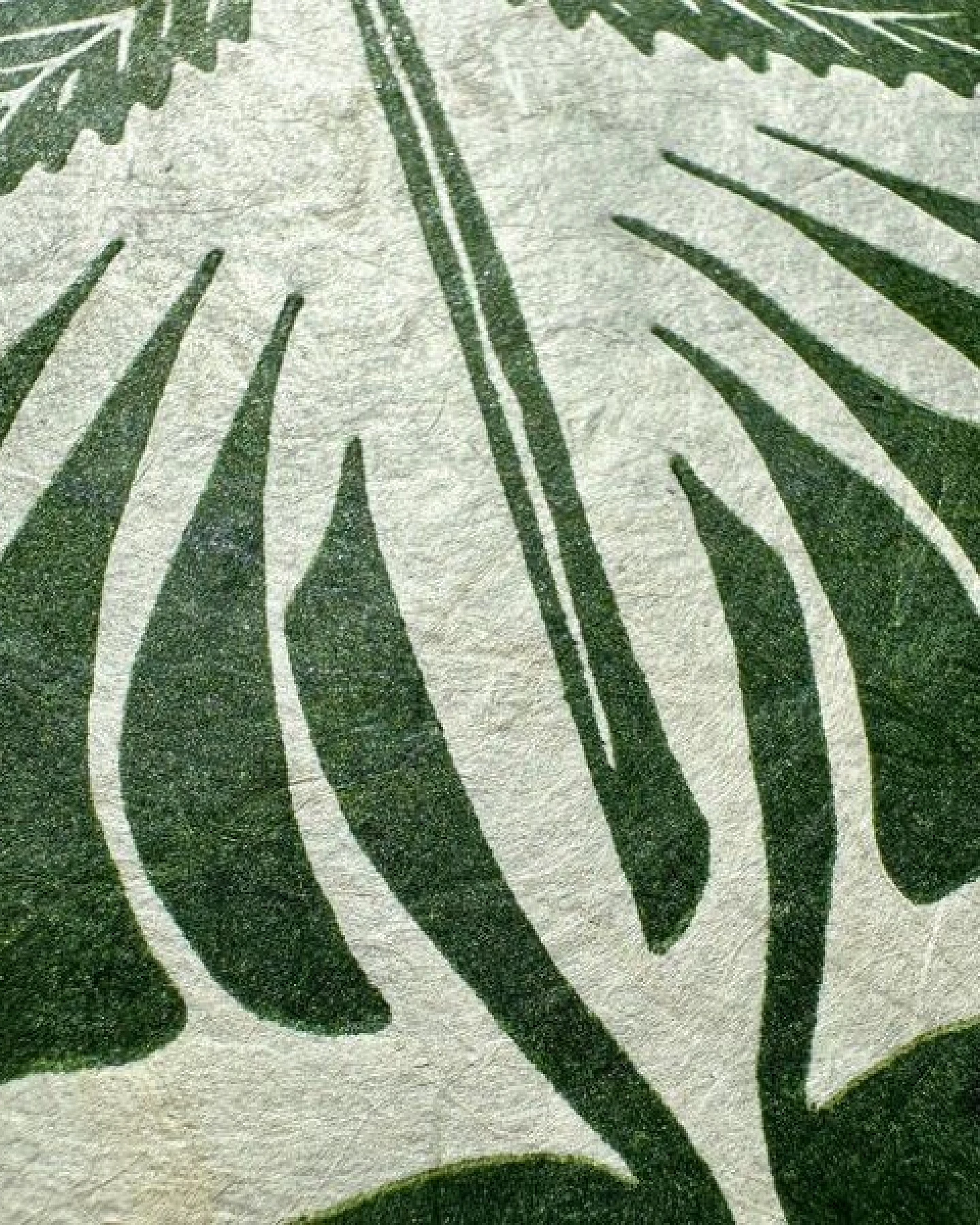 Veskor Cassiopeia CANNABIS BLATT Marihuana Pflanzen Linoldruck – Ansicht 3