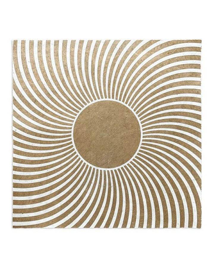Veskor Cassiopeia PSYCHEDELIC SUN Op-Art Linoldruck