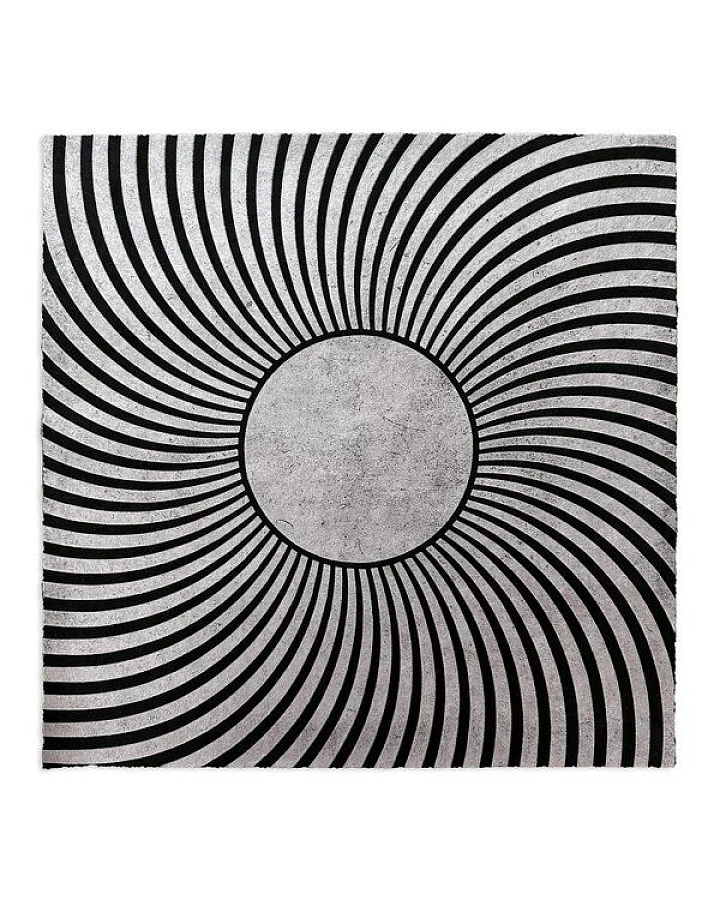 Veskor Cassiopeia PSYCHEDELIC SUN Op-Art Linoldruck