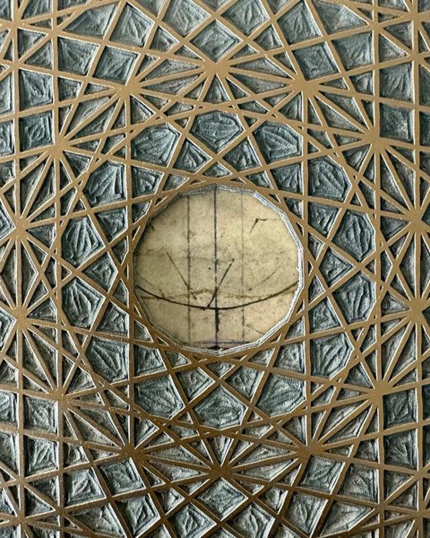 Veskor Cassiopeia PENTELLATED 6-SIMPLEX Heilige Geometrie Linoldruck – Ansicht 2
