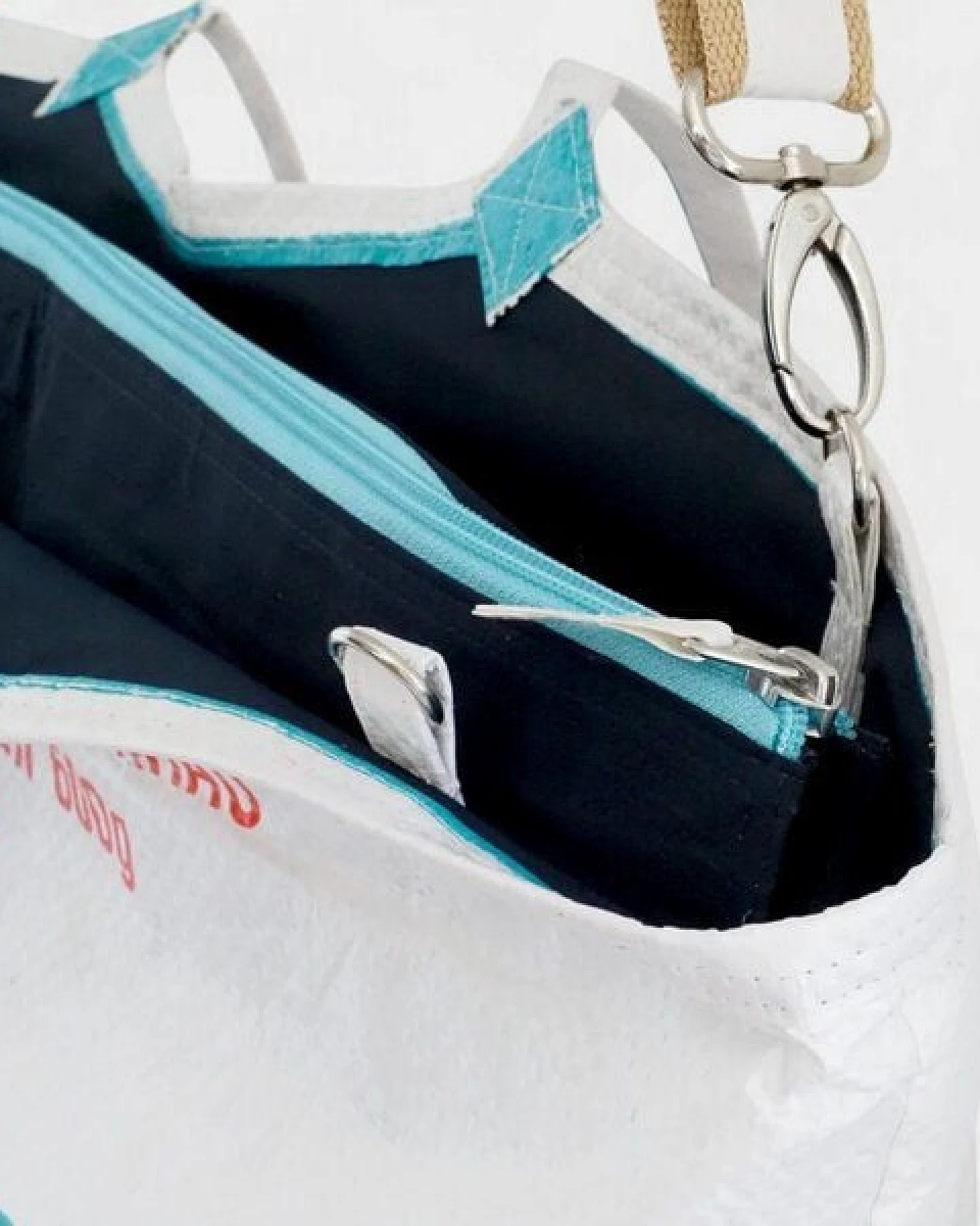 REFISHED fair fashion Tasche 'SOULMATE ZIP' Limitierte Edition! - upcycelte Fischfuttersäcke – Ansicht 3