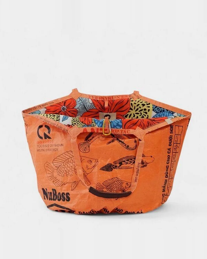 REFISHED fair fashion Tasche 'SOULMATE COTTON' Limitierte Edition! - upcycelte Fischfuttersäcke
