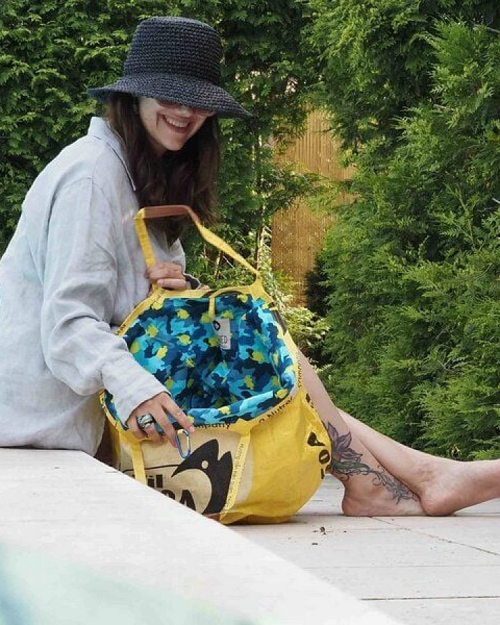 REFISHED fair fashion Tasche 'SOULMATE COTTON' Limitierte Edition! - upcycelte Fischfuttersäcke