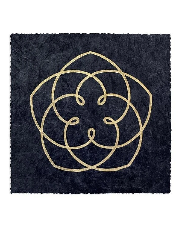 Veskor Cassiopeia VENUS FLOWER Heilige Geometrie Linoldruck
