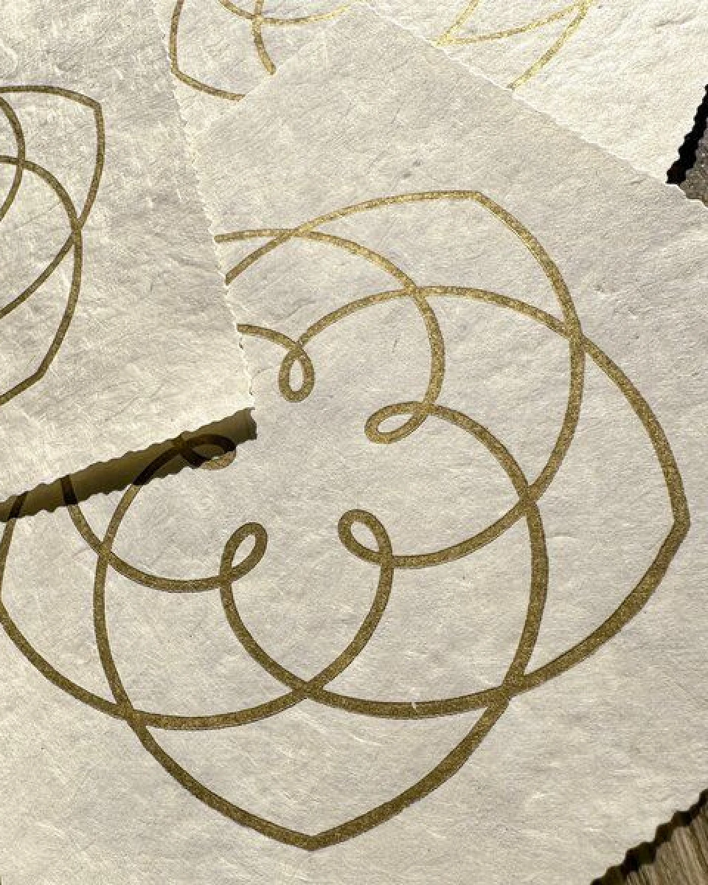 Veskor Cassiopeia VENUS FLOWER Heilige Geometrie Linoldruck – Ansicht 3
