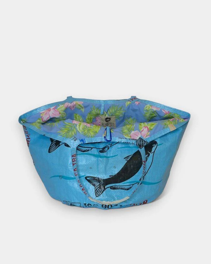 #FISH hellblau/#WP hibiskus