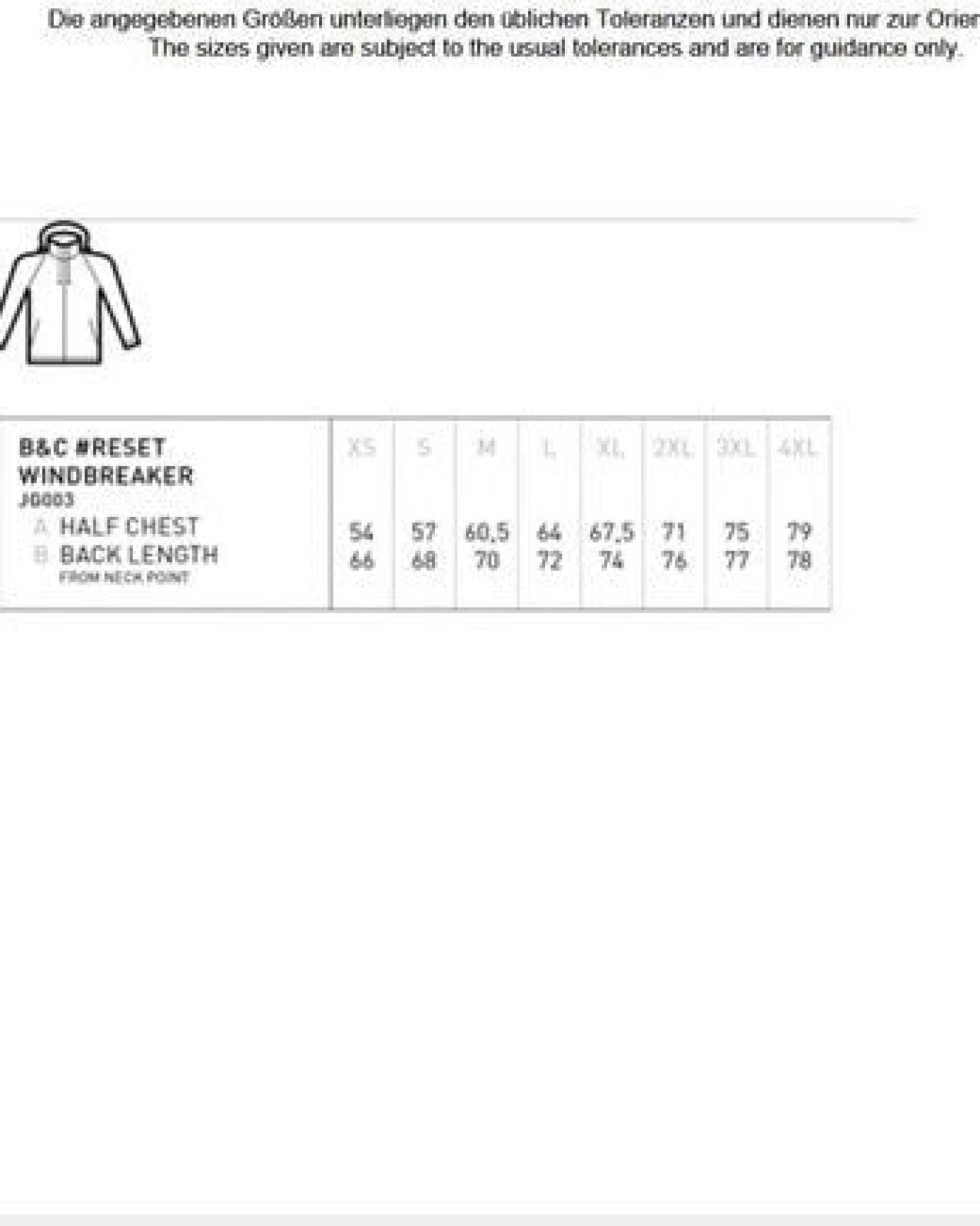 B&C BE INSPIRED Unisex Regen- und Windjacke einstellbare dreiteilige Kapuze mit zwei Fronttaschen – Ansicht 4