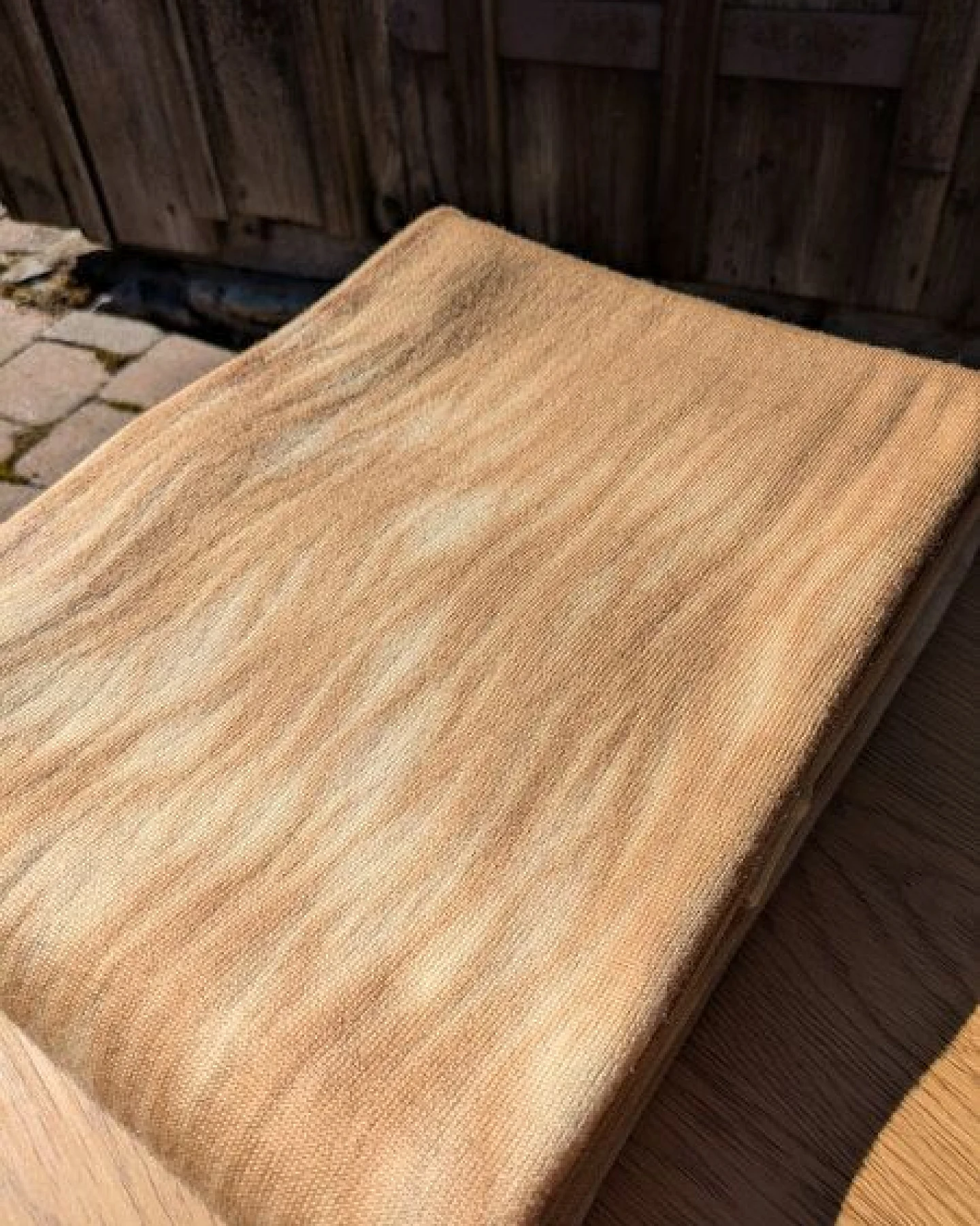 Wooliie Handgefertigte Babydecke aus 100 % Merinowolle – pflanzlich gefärbt – Ansicht 3
