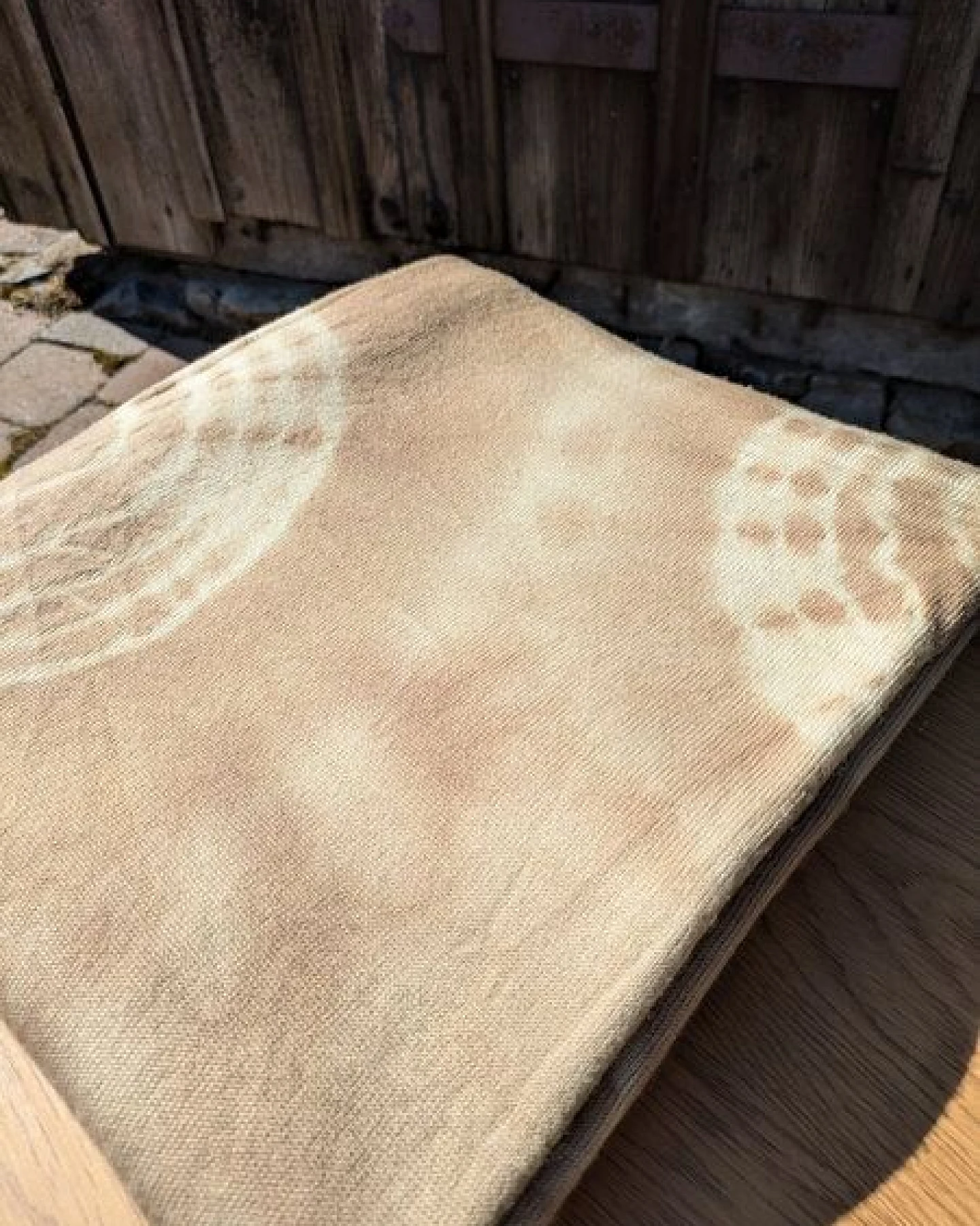 Wooliie Handgefertigte Babydecke aus 100 % Merinowolle – pflanzlich gefärbt – Ansicht 3