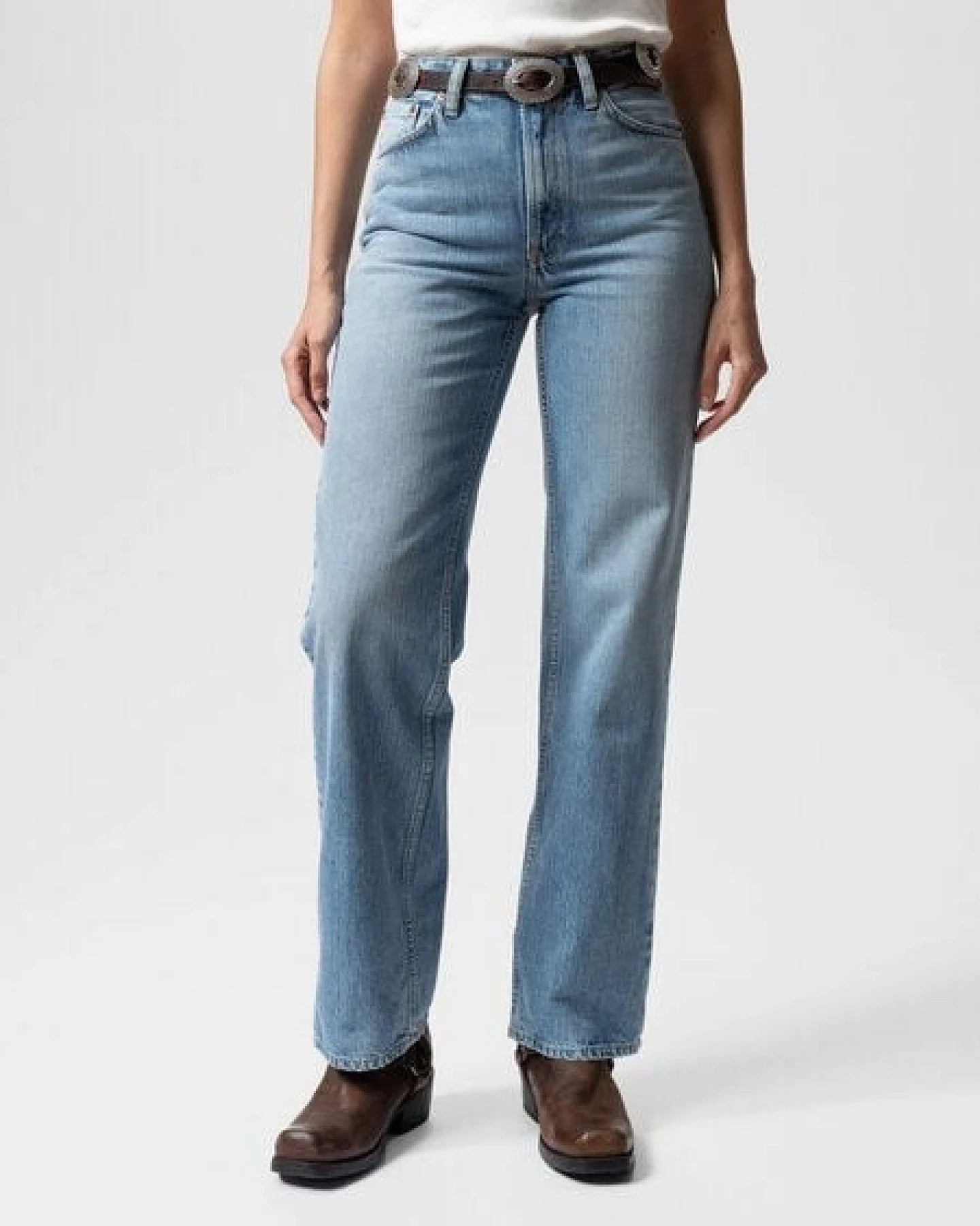 Nudie Jeans Damen Jeans - Clean Eileen - Streaky Vintage – Ansicht 2