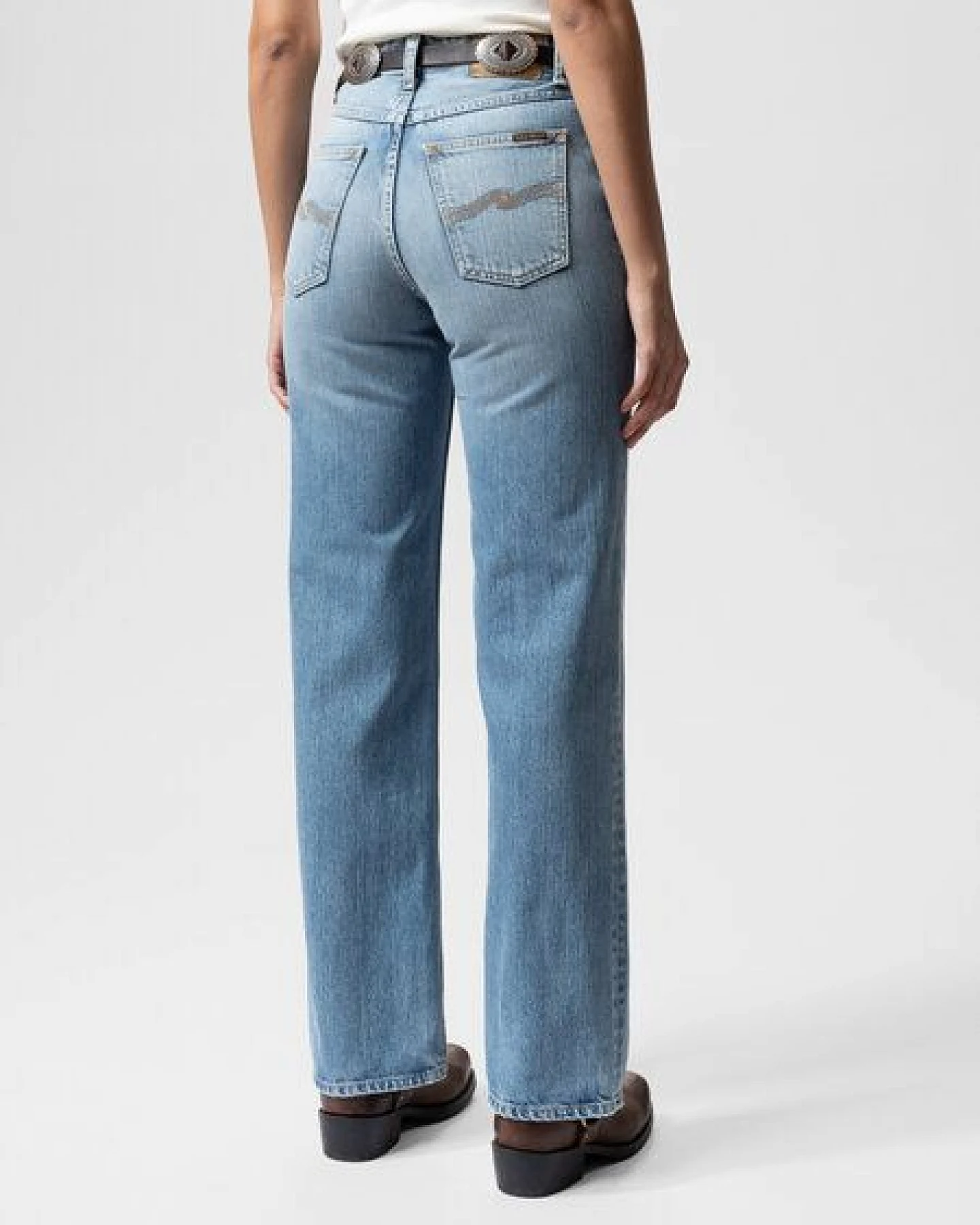 Nudie Jeans Damen Jeans - Clean Eileen - Streaky Vintage – Ansicht 3