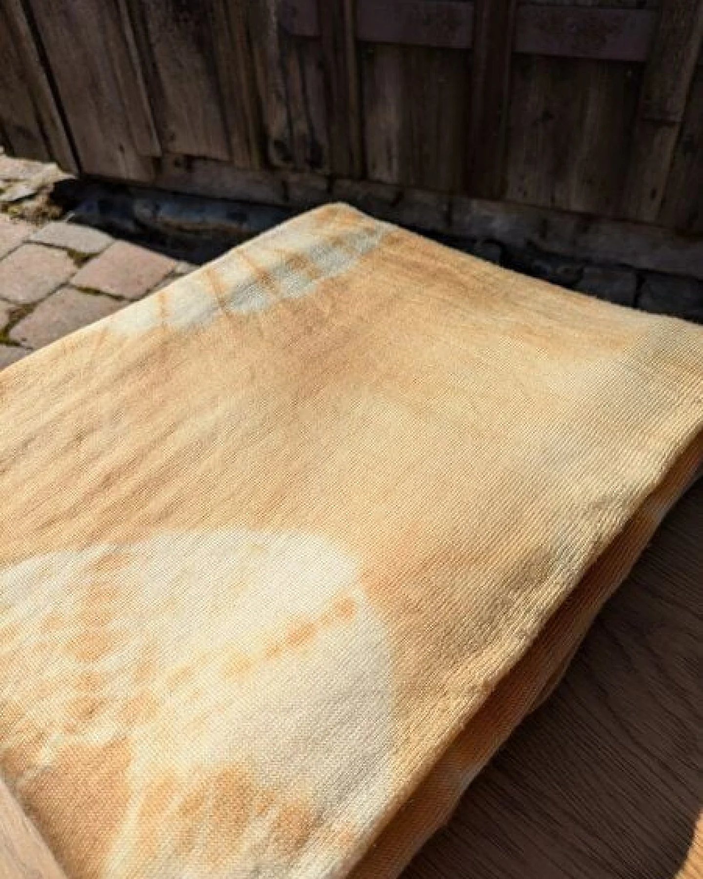 Wooliie Handgefertigte Decke aus 100 % Merinowolle – pflanzlich gefärbt – Ansicht 3