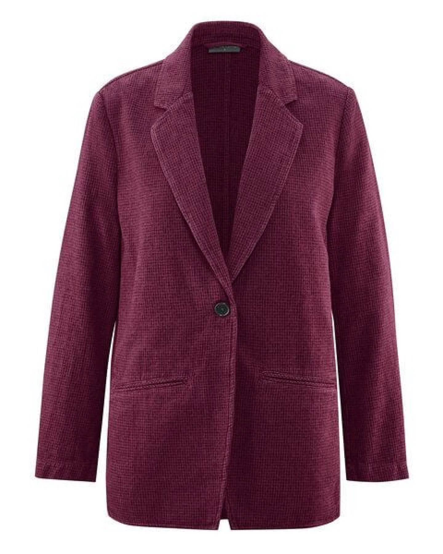HempAge Damen Blazer Pepita Hanf/Biobaumwolle – Ansicht 3