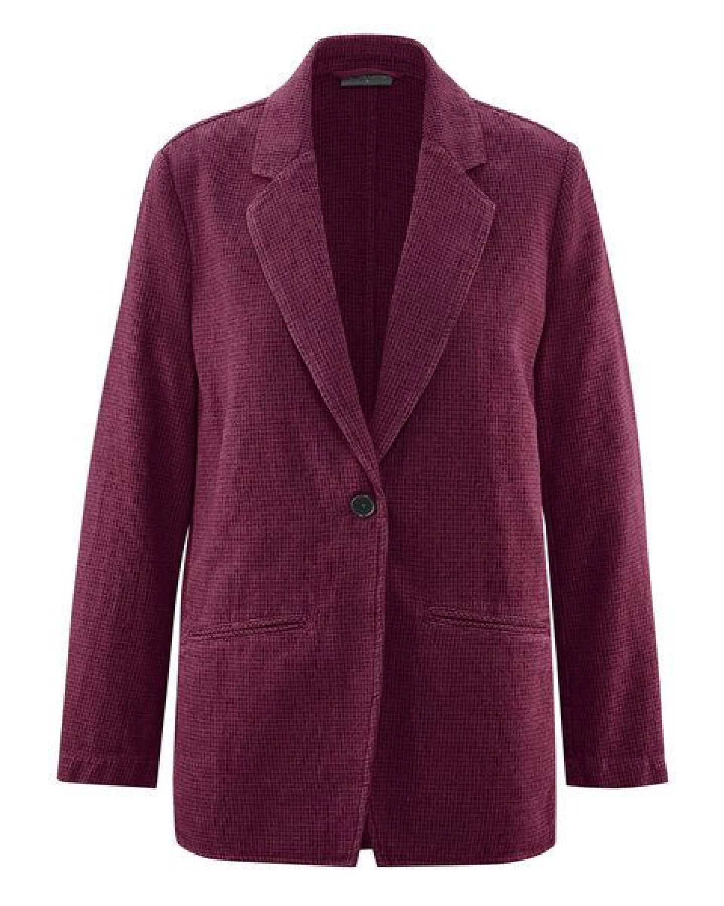 HempAge Damen Blazer Pepita Hanf/Biobaumwolle – Ansicht 3