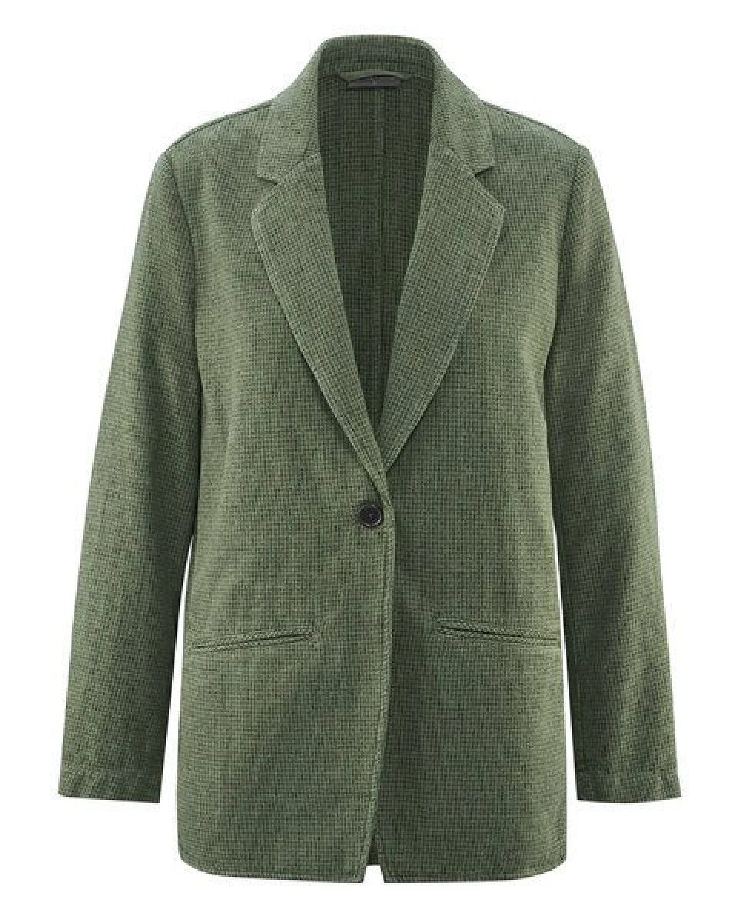 HempAge Damen Blazer Pepita Hanf/Biobaumwolle – Ansicht 3