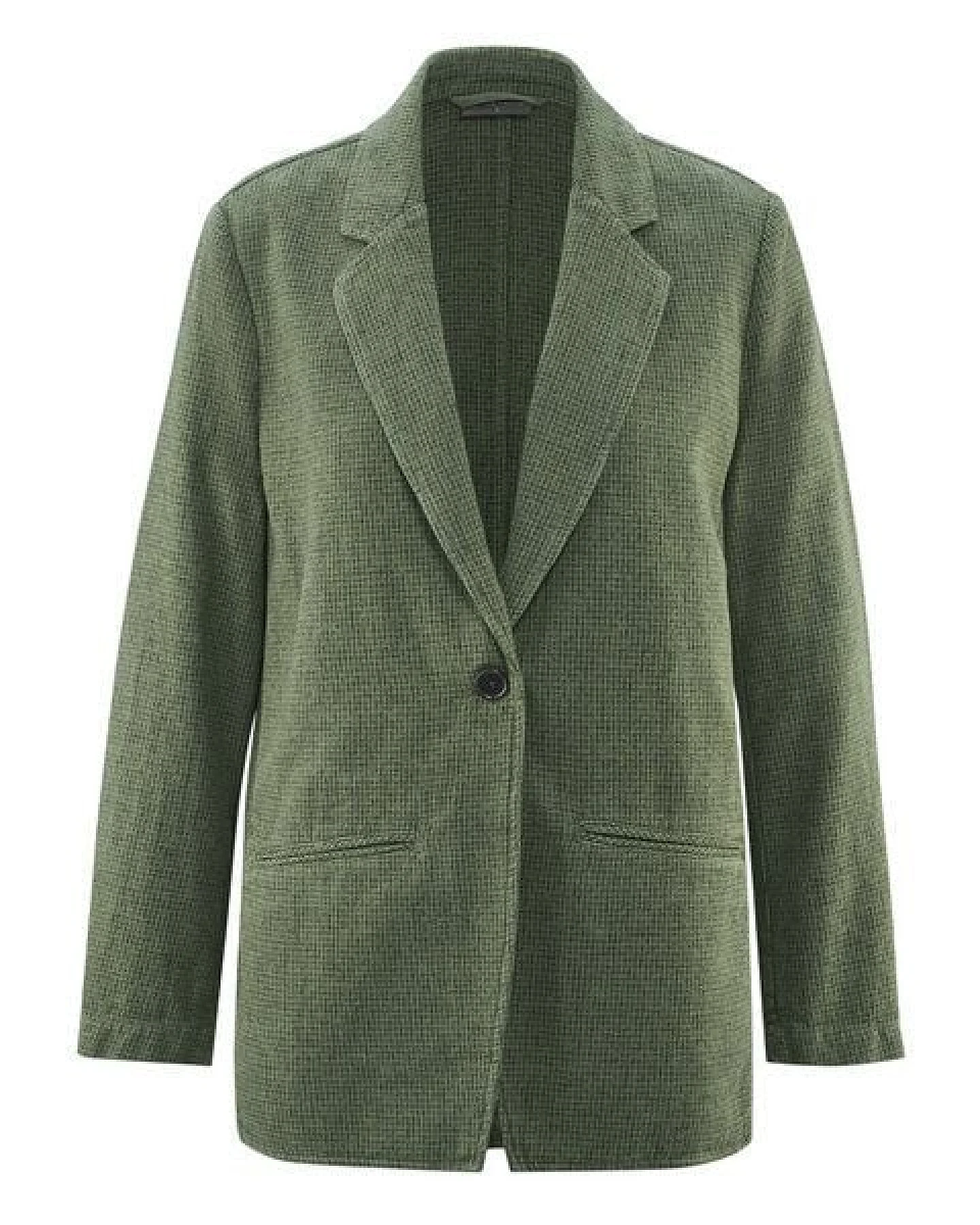 HempAge Damen Blazer Pepita Hanf/Biobaumwolle – Ansicht 3