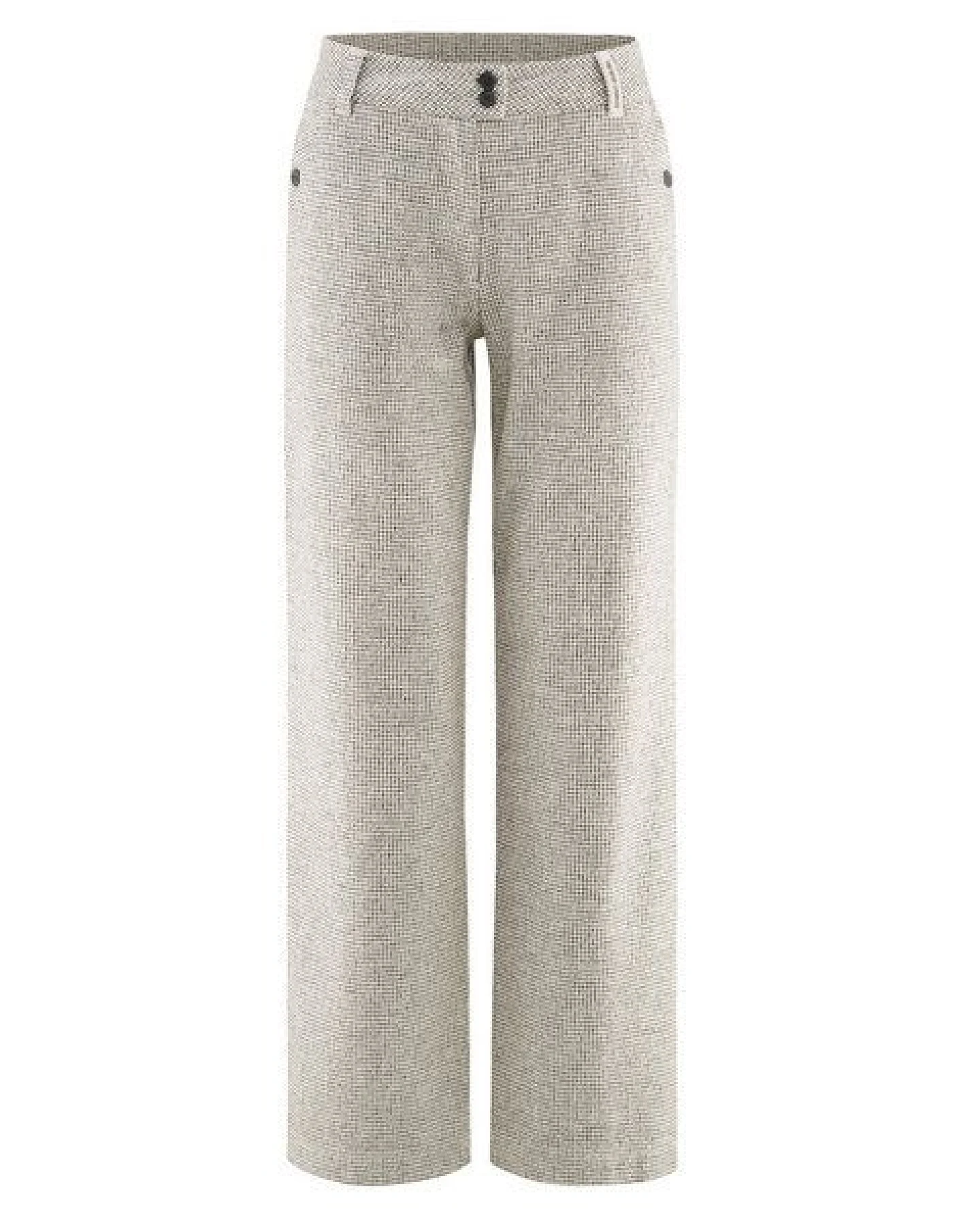 HempAge Damenhose mit Pepita-Muster Hanf/Biobaumwolle – Ansicht 2