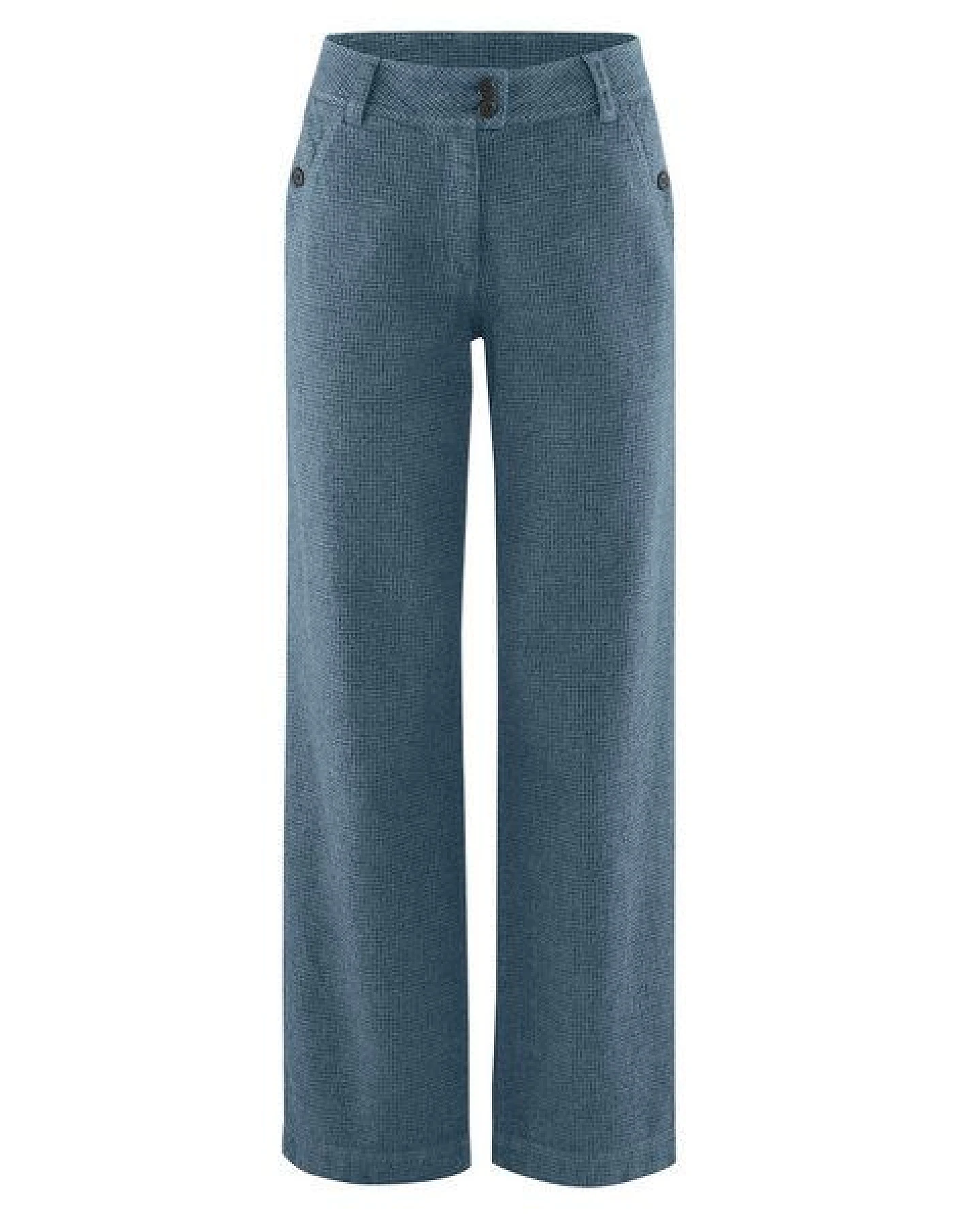 HempAge Damenhose mit Pepita-Muster Hanf/Biobaumwolle – Ansicht 2