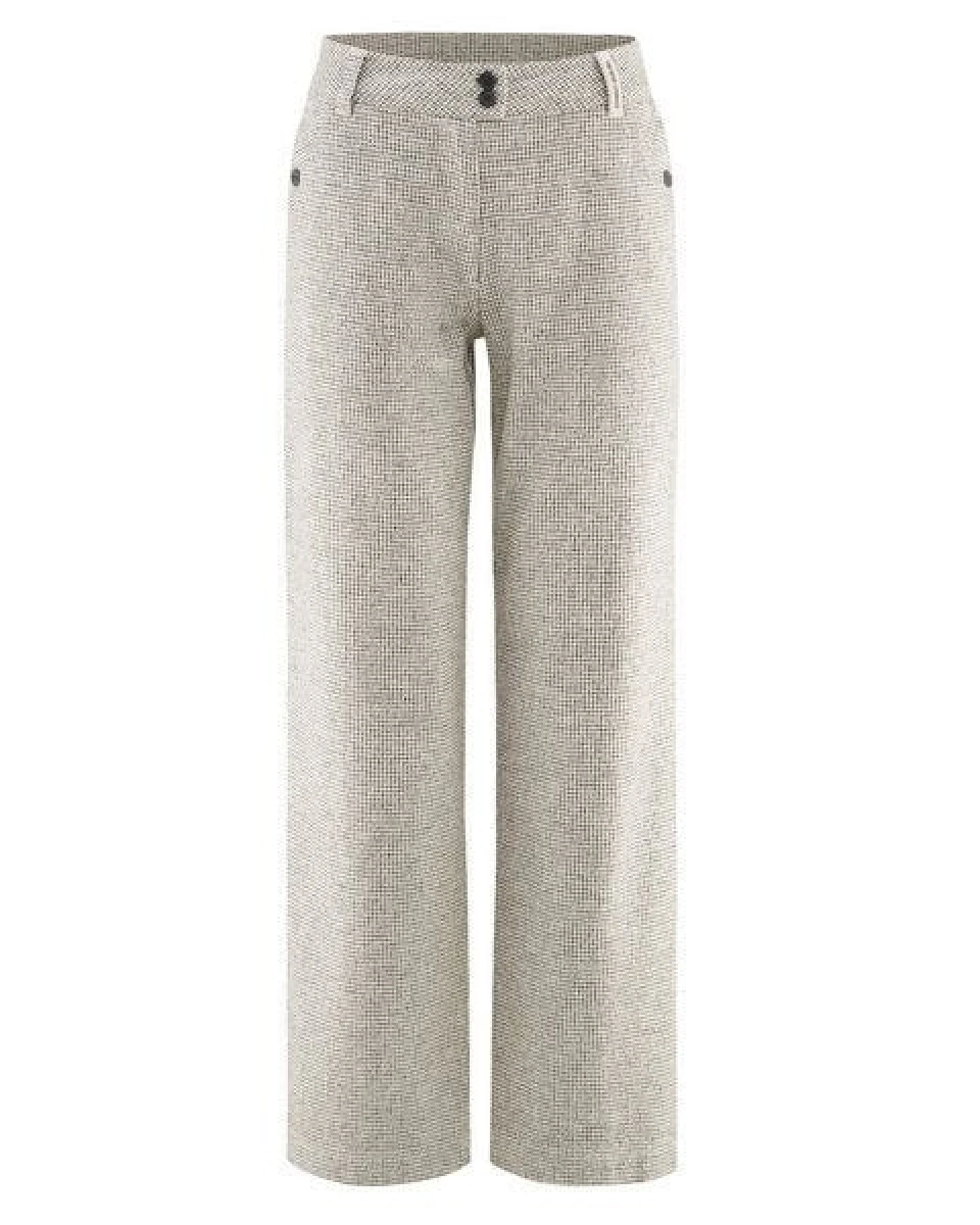 HempAge Damenhose mit Pepita-Muster Hanf/Biobaumwolle – Ansicht 2