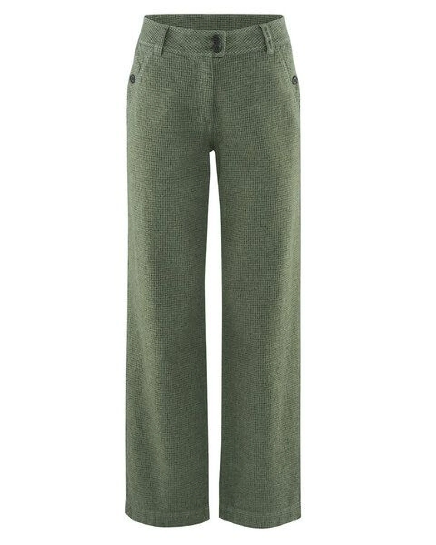 HempAge Damenhose mit Pepita-Muster Hanf/Biobaumwolle – Ansicht 2