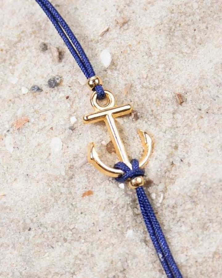 Bow & Hummingbird Armband auf Karte - Anker - Du bist mein Anker