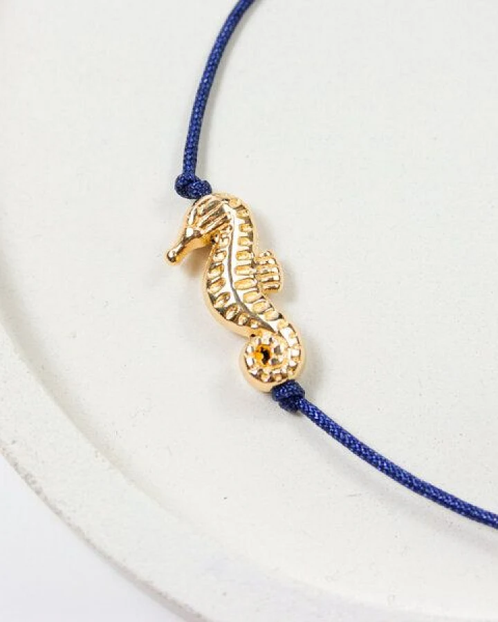 Bow & Hummingbird Armband auf Karte - Seepferdchen - Untertauchen