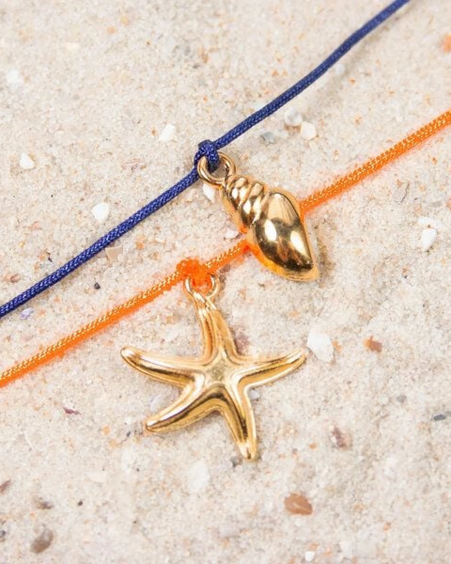 Bow & Hummingbird Armband auf Karte - Seestern und Muschel - Meeresrauschen – Ansicht 3