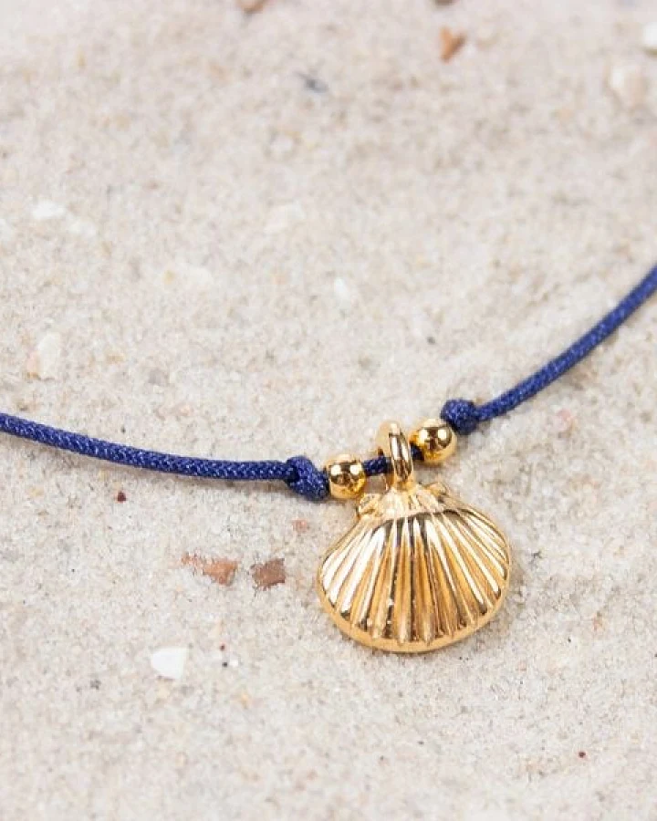 Bow & Hummingbird Armband auf Karte - Jakobsmuschel - Ein kleiner Gruß vom Meer