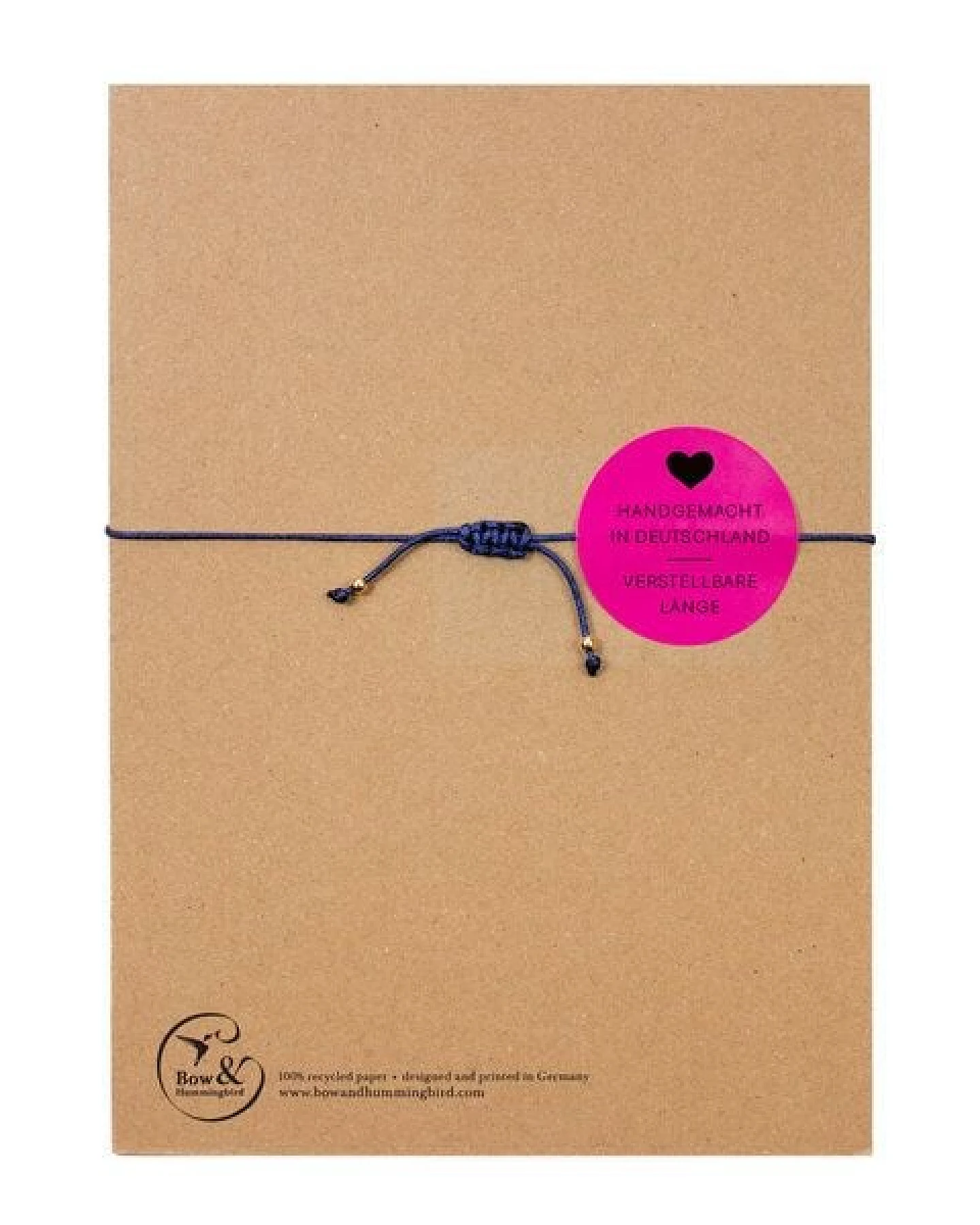Bow & Hummingbird Armband auf Karte - Jakobsmuschel - Ein kleiner Gruß vom Meer – Ansicht 4