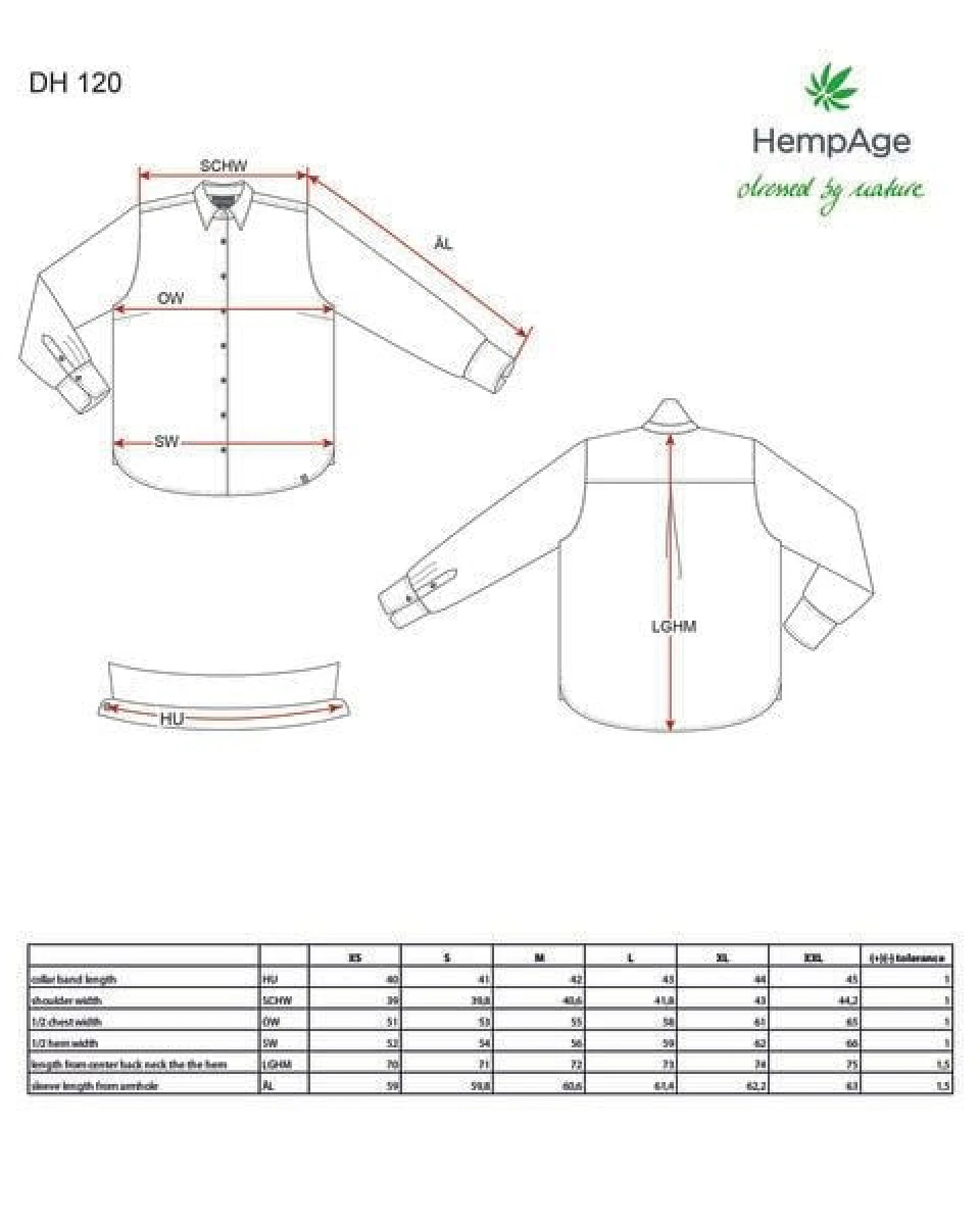 HempAge Damenbluse Hanf/Biobaumwolle – Ansicht 2