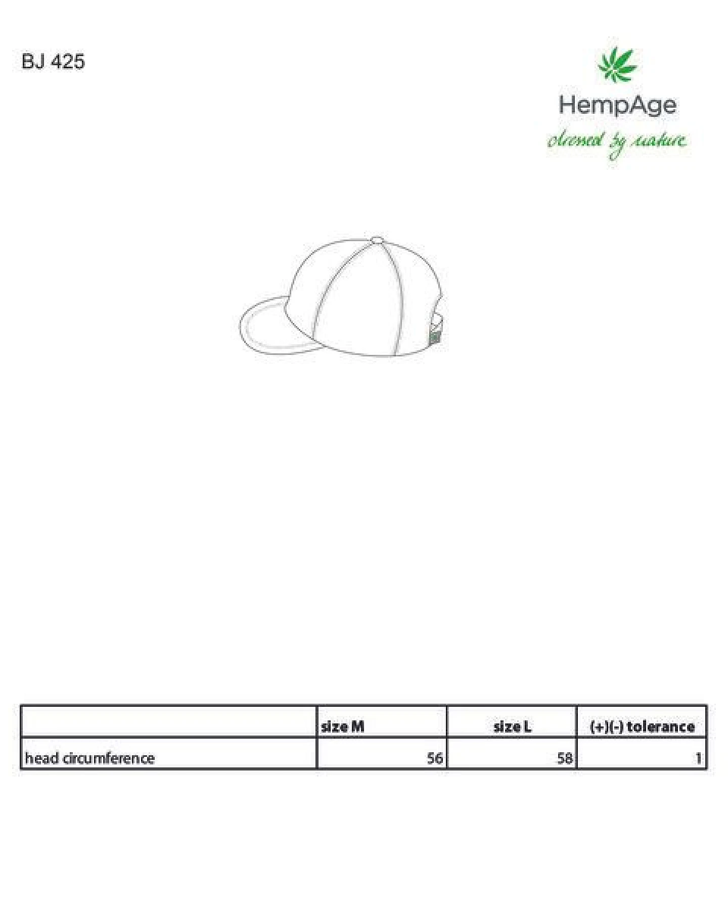HempAge Baseball Cap Cord Hanf/Biobaumwolle – Ansicht 3