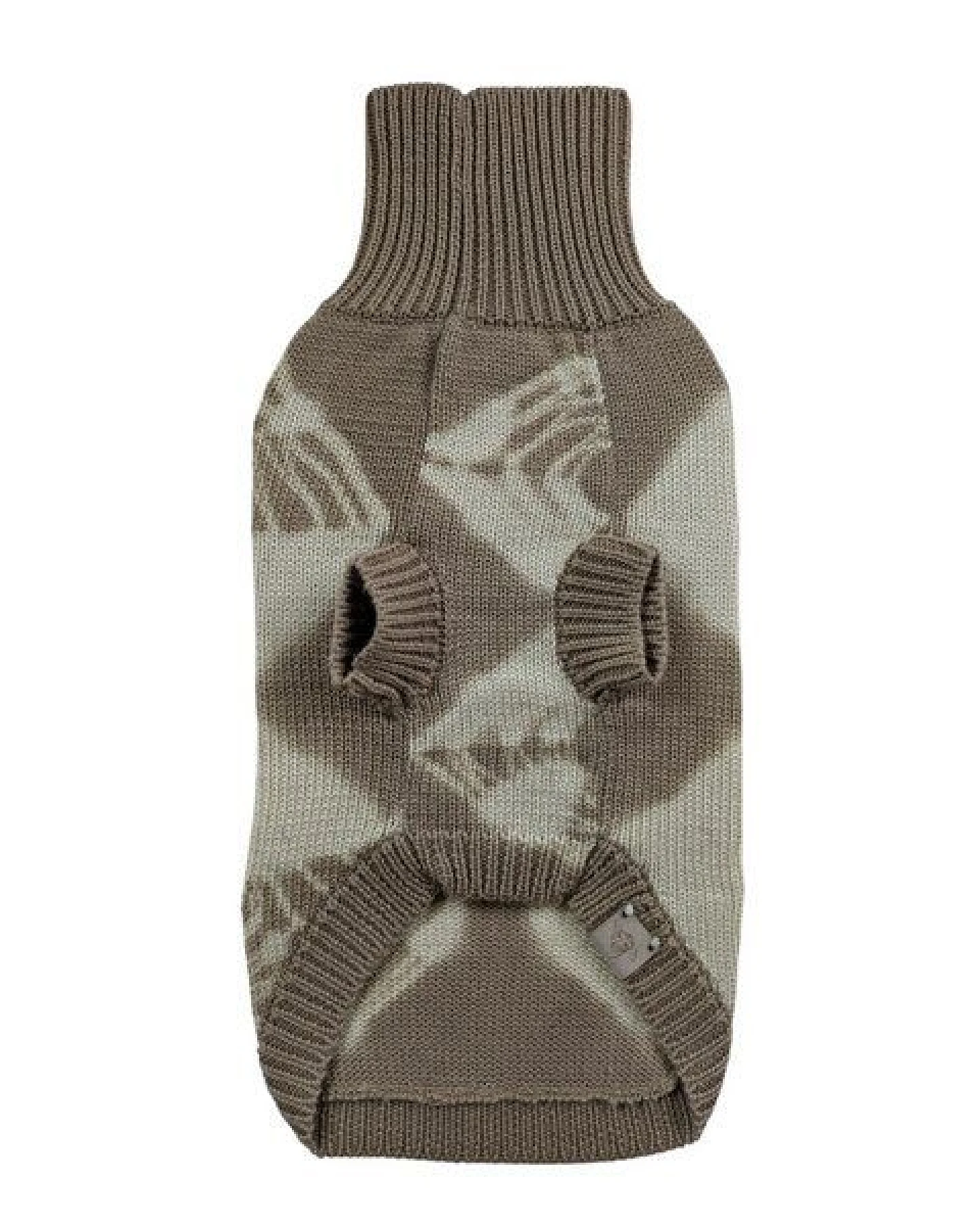 Wooliie Sand Vibe – Handgefertigter Hundepullover aus 100 % Merinowolle, glatt gestrickt & pflanzlich gefärbt – Ansicht 2