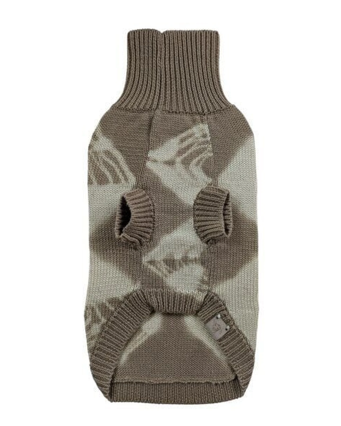 Wooliie Sand Vibe – Handgefertigter Hundepullover aus 100 % Merinowolle, glatt gestrickt & pflanzlich gefärbt – Ansicht 2