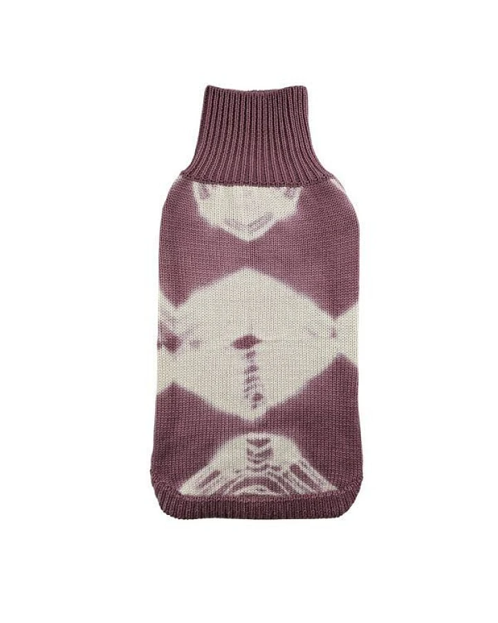 Wooliie Rose Vibe – Handgefertigter Hundepullover aus 100 % Merinowolle, glatt gestrickt & pflanzlich gefärbt