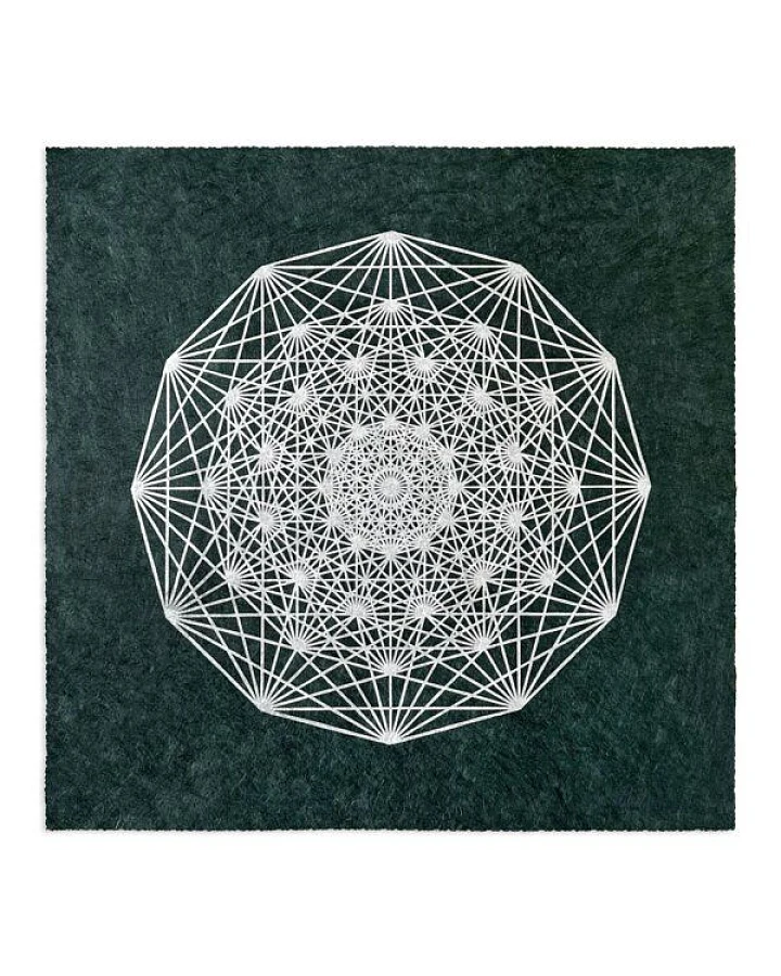 Veskor Cassiopeia DEMIHEPTERAKT Heilige Geometrie Linoldruck