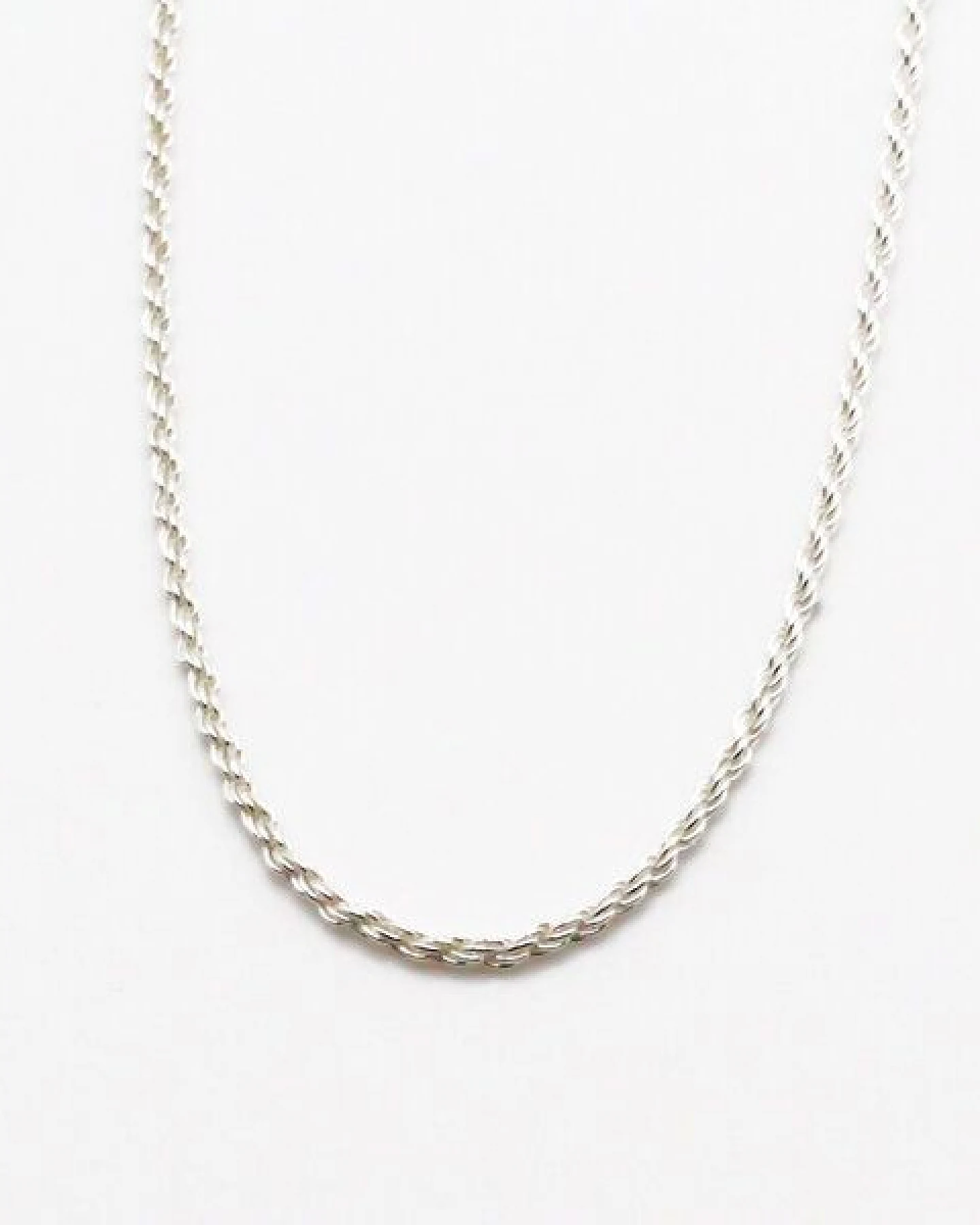 juni Choker Kordel Halskette aus recyceltem Silber 45cm - hergestellt in Deutschland – Ansicht 2