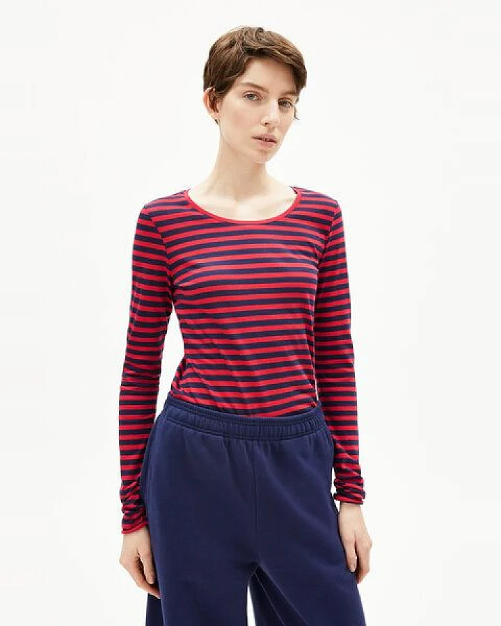 ARMEDANGELS EINIAARA STRIPES Damen Longsleeve aus Bio-Baumwolle