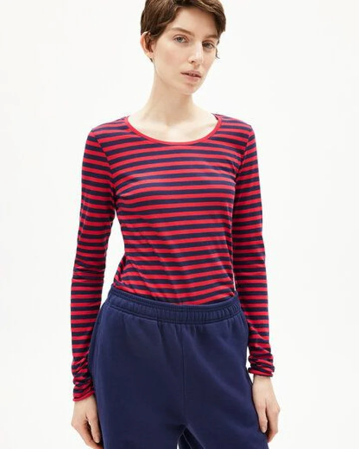ARMEDANGELS EINIAARA STRIPES Damen Longsleeve aus Bio-Baumwolle