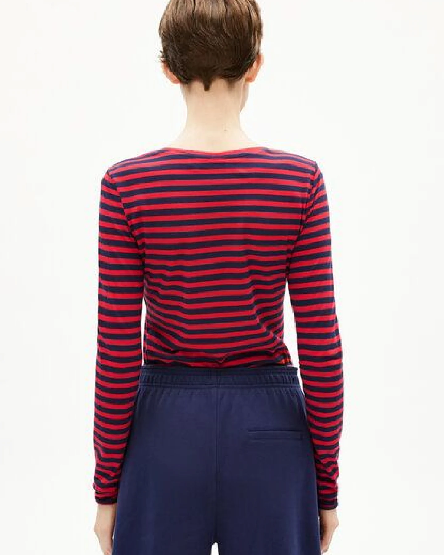 ARMEDANGELS EINIAARA STRIPES Damen Longsleeve aus Bio-Baumwolle – Ansicht 2