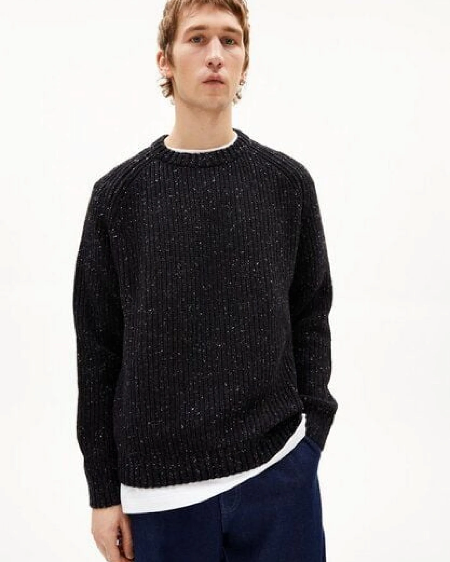 ARMEDANGELS KIAANO TWEED Herren Pullover aus recyclem Bio-Woll Mix – Ansicht 4