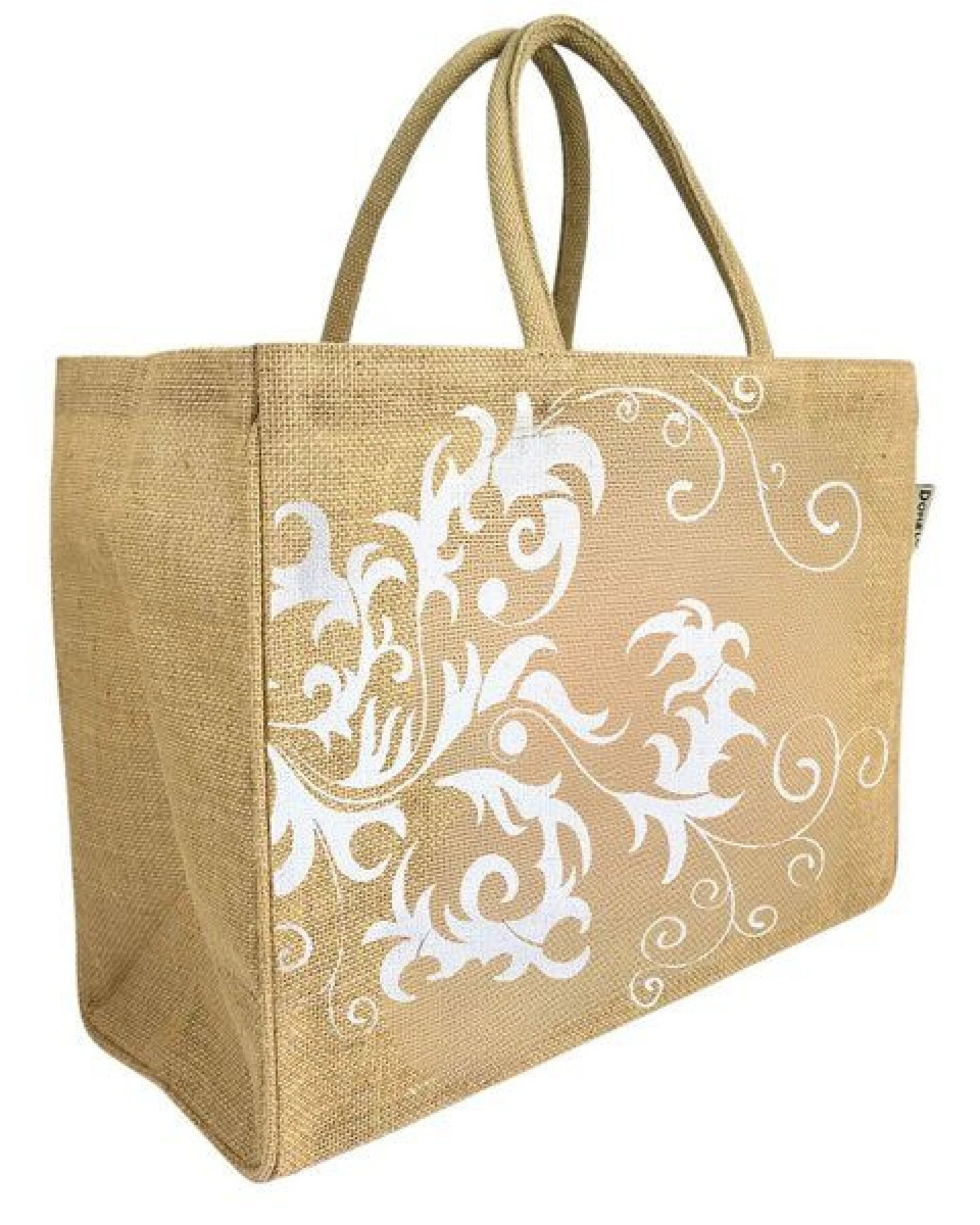 Domelo große Jute Einkaufskorb, Vegane Einkaufstasche nachhaltige Handtasche/ Shopper – Ansicht 4