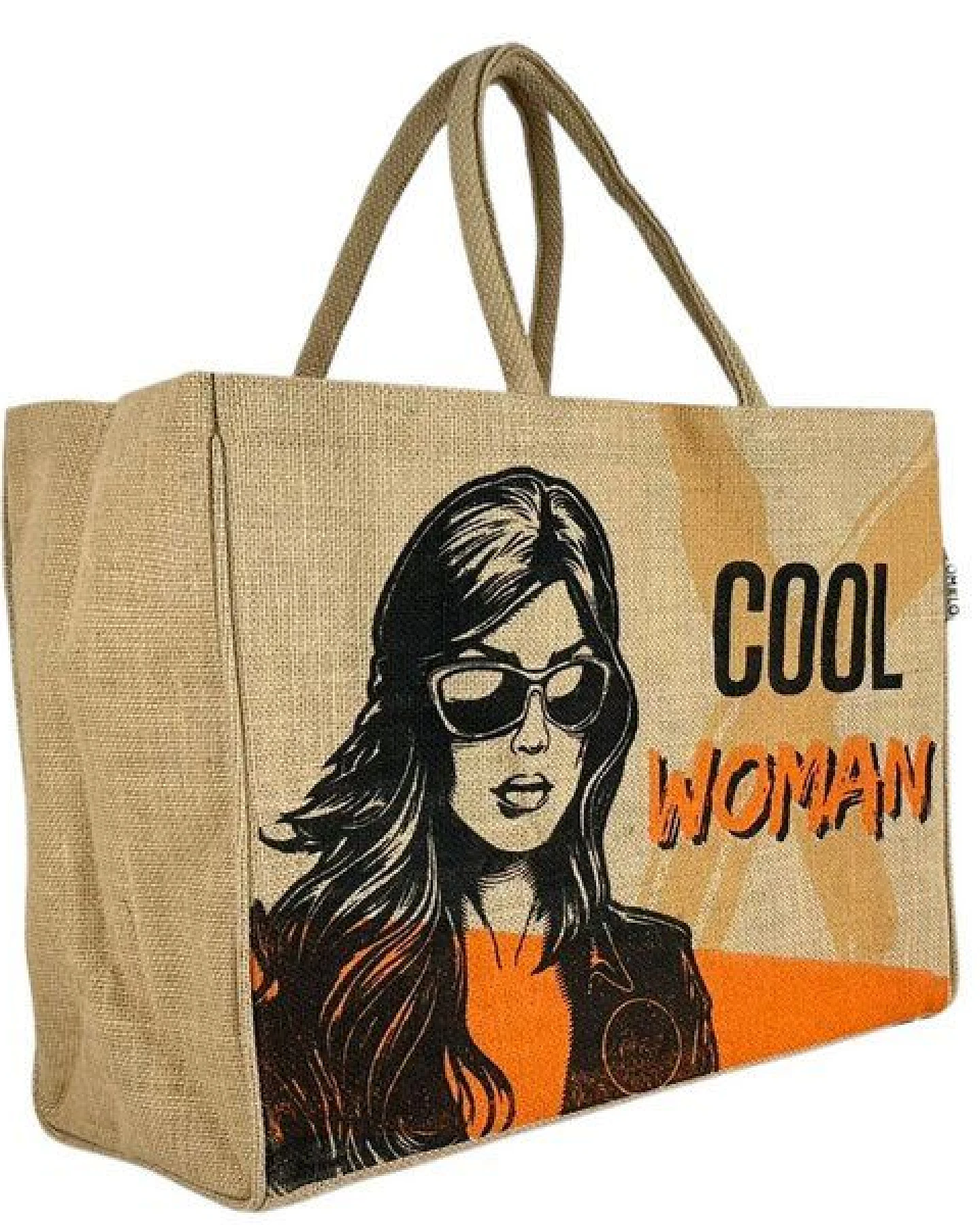 Domelo große Jute Einkaufskorb, Vegane Einkaufstasche nachhaltige Handtasche/ Shopper – Ansicht 4