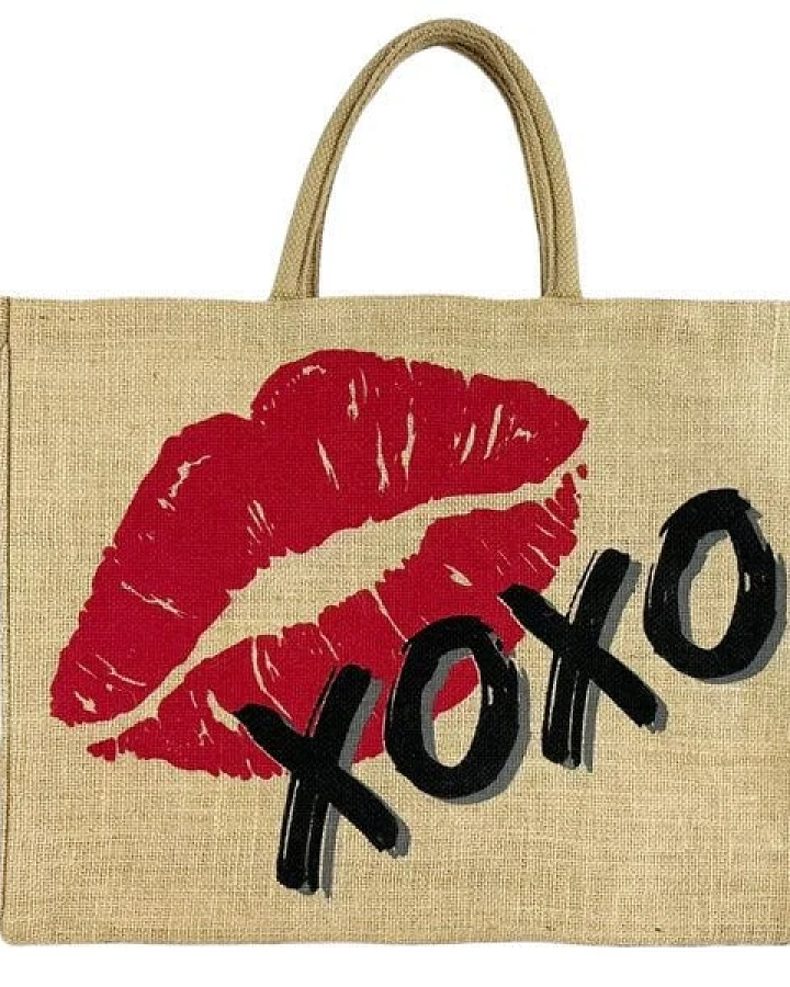 Domelo große Jute Einkaufskorb, Vegane Einkaufstasche nachhaltige Handtasche/ Shopper