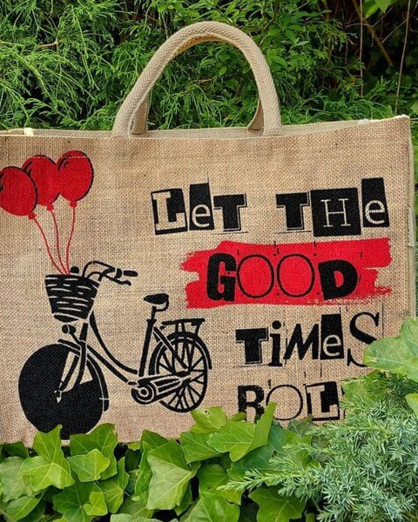 Domelo große Jute Einkaufskorb, Vegane Einkaufstasche nachhaltige Handtasche/ Shopper – Ansicht 4